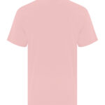 Back view of blank pale blush t-shirt