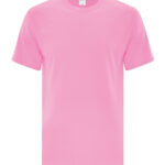 Front view of blank candy pink t-shirt