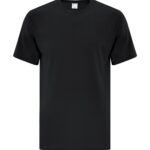 Front view of blank Black t-shirt