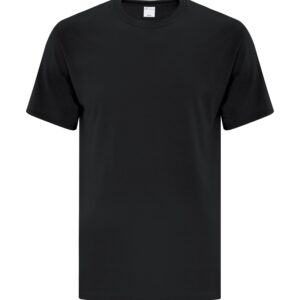 Front view of blank Black t-shirt