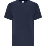 Front view of blank navy blue t-shirt