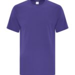 Front view of blank purple t-shirt