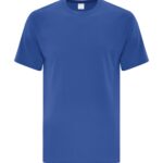 Front view of blank royal blue t-shirt