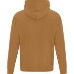 Back view of Blank caramel coloured Hoodie