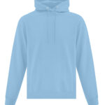 Front view of Blank light blue Hoodie