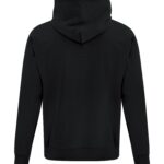 Back view of Blank Black Hoodie