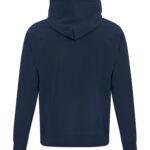 Back view of Blank navy blue Hoodie