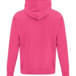 Back view of Blank sangria pink Hoodie
