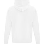 Back view of Blank white Hoodie