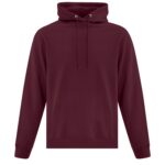 Front view of Blank maroon Hoodie