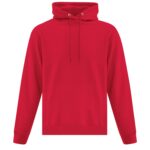 Front view of Blank red Hoodie